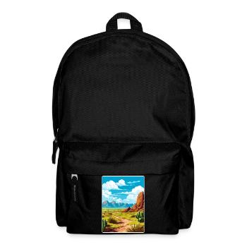 Big Bend National Park Travel Poster Souvenir WPA - Backpack - black - Front