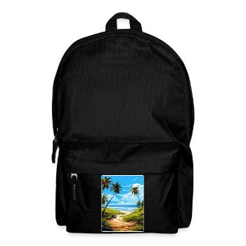 Biscanye Nationalpark Reiseposter Souvenir WPA - Rucksack - Schwarz - Vorne