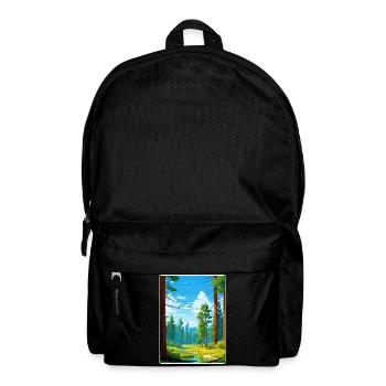 Sequoia Nationalpark Kalifornien Reiseposter WPA - Rucksack - Schwarz - Vorne