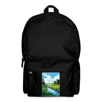 Augusta Golf Course Vintage Voyage Poster Souvenir - Sac à dos - noir - Devant