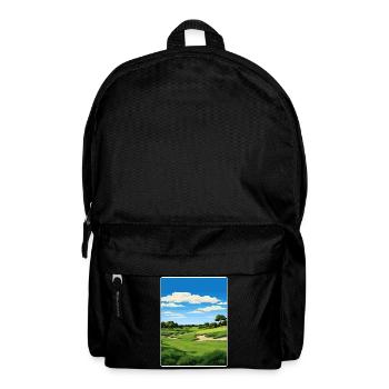 Tpc San Antonio Golf Travel Poster Souvenir WPA - Backpack - black - Front