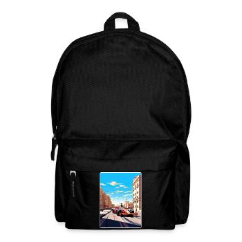 Valencia Circuit Motorsport Race Spain Travel Card - Backpack - black - Front