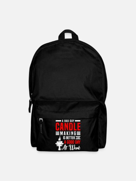 Kerze Wärme Liebe - Rucksack - Schwarz