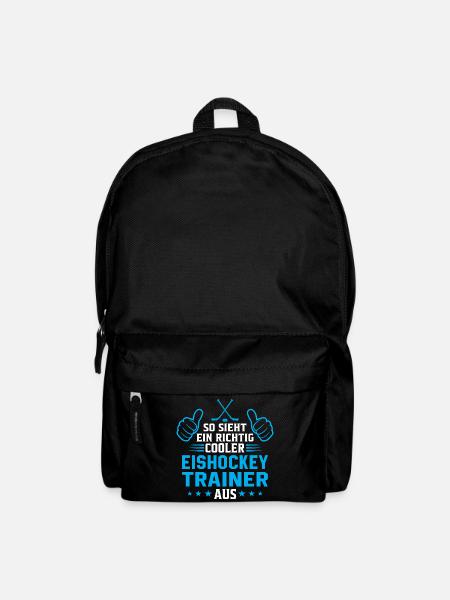 So sieht ein cooler Eishockey Trainer aus - Rucksack - Schwarz