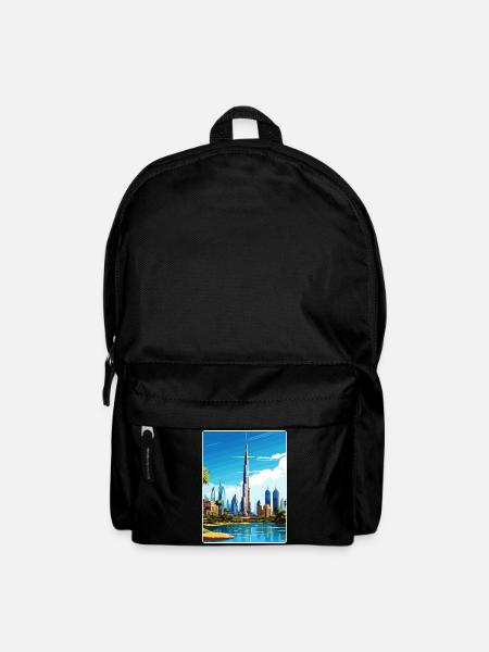 Dubai Vereinigte Arabische Emirate Reiseposter Souvenir - Rucksack - Schwarz