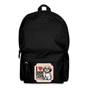 I Love Shih Tzus - for dog lovers, animal lovers - Backpack - black - Front