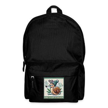 Better too late than ugly - Ganja Snail Joint - Backpack - black - Front