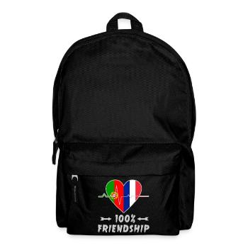 Portugal et France : amitié à 100 % - Sac à dos - noir - Devant