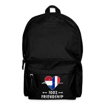 Les Pays-Bas et la France, une amitié à 100 % - Sac à dos - noir - Devant