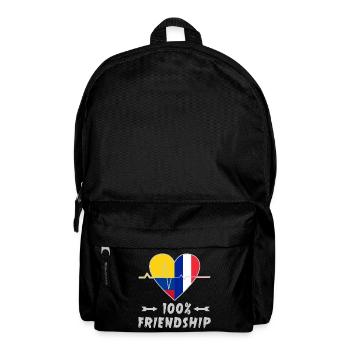 La Colombie et la France : une amitié à 100 % - Sac à dos - noir - Devant