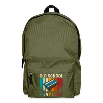 Kasette Alt Jahrgang Limited Edition - Rucksack - Olivgrün - Vorne
