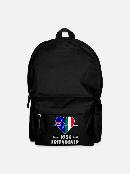 L'Australie et l'Italie : amitié à 100 % - Sac à dos - noir