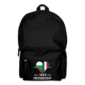 Bulgaria and Italy 100% friendship - Backpack - black - Front