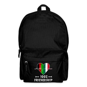 L'Afghanistan et l'Italie : amitié à 100 % - Sac à dos - noir - Devant