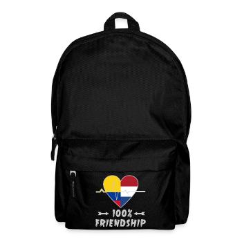 La Colombie et les Pays-Bas : amitié à 100 % - Sac à dos - noir - Devant