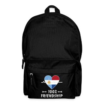 Argentina and the Netherlands 100% friendship - Backpack - black - Front