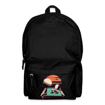 Billard 90er Jahre - Rucksack - Schwarz - Vorne