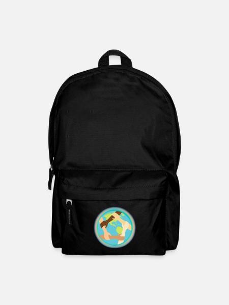 Unité mondiale et entraide - Sac à dos - noir