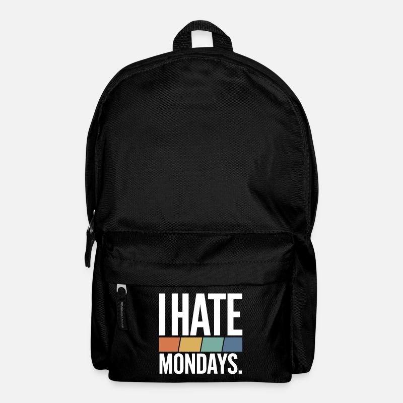 I Hate Mondays - Rucksack - Schwarz