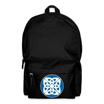 Blue Celtic symbol - Backpack - black - Front