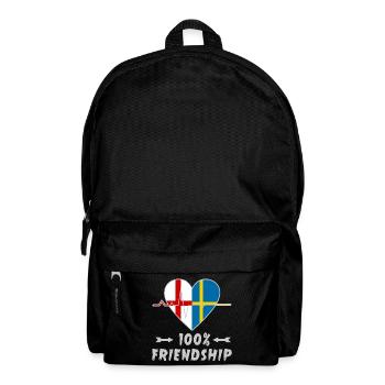 England and Sweden 100% friendship - Backpack - black - Front