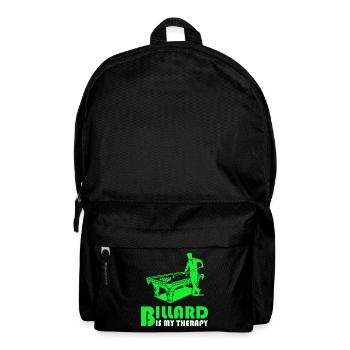 Le billard est ma thérapie - Sac à dos - noir - Devant