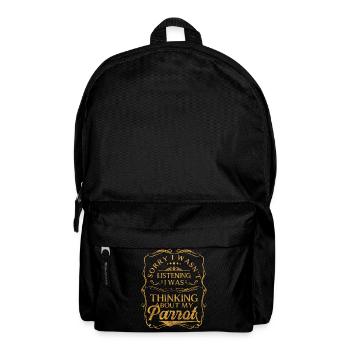 Bird Feather Sweet Tropical Forest - Backpack - black - Front