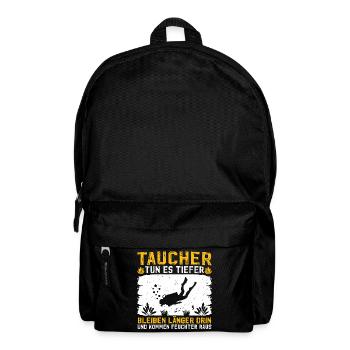 Taucher - Rucksack - Schwarz - Vorne