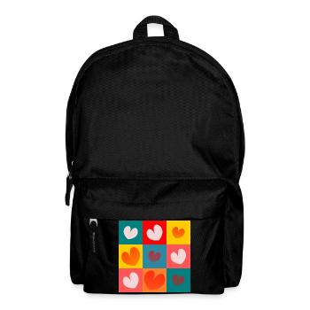 HEART. NOEL. CHRISTMAS. HEARTS. HEART. FATHER's DAY - Backpack - black - Front