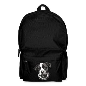 Hundehalter Hundesport Vierbeiner - Rucksack - Schwarz - Vorne