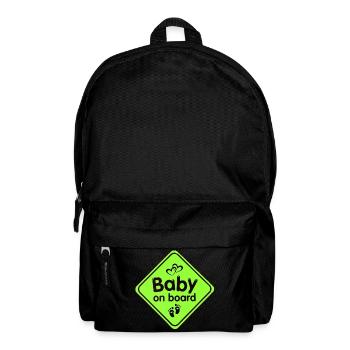 naissance, bébé, enfant - Sac à dos - noir - Devant