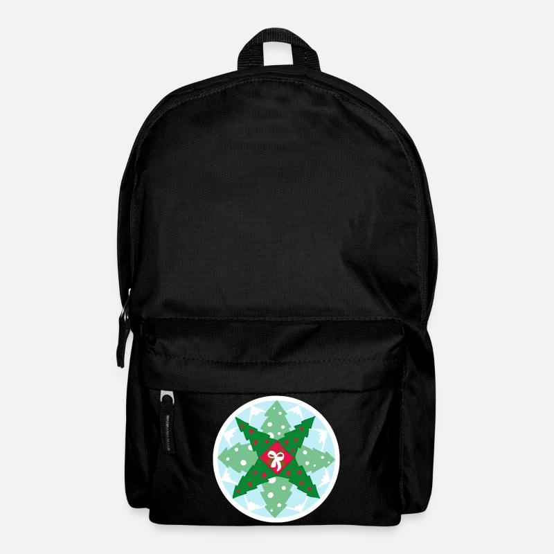 motif de noël - Sac à dos - noir