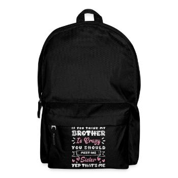 Frères et sœurs, amour, progéniture : s’occuper des enfants - Sac à dos - noir - Devant