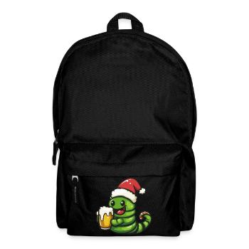 Worm Christmas Beer Funny - Backpack - black - Front