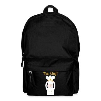 Yes, Chef! l text - Backpack - black - Front