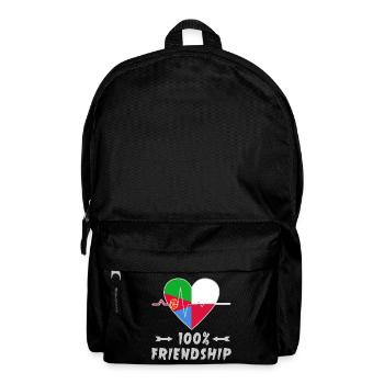 Eritrea und Polen 100% Freundschaft - Rucksack - Schwarz - Vorne