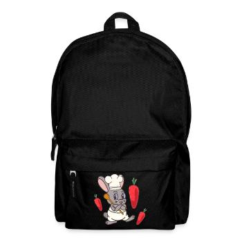 Lapin Lapin Navets Cuisine Chef Cuisinier Cuisinier - Sac à dos - noir - Devant