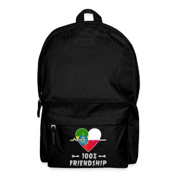 Ethiopia and Poland 100% friendship - Backpack - black - Front