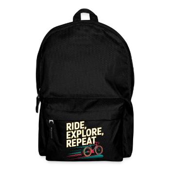 Fahren Erkunden Wiederholen - Rucksack - Schwarz - Vorne