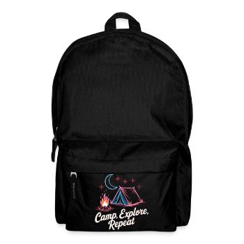 Camp Explore Repeat - Backpack - black - Front