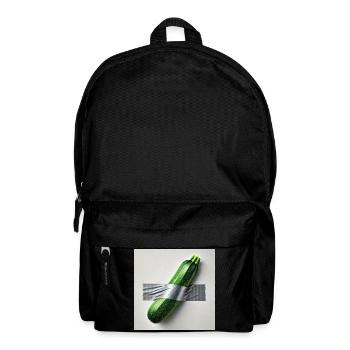 Zucchini framed by ribbon - Backpack - black - Front