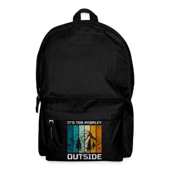 Antisozial Schüchtern Humor Zurückgezogen - Rucksack - Schwarz - Vorne