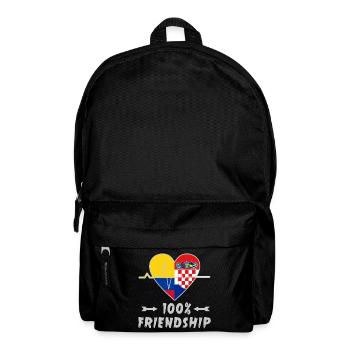 100 % amitié entre la Colombie et la Croatie - Sac à dos - noir - Devant