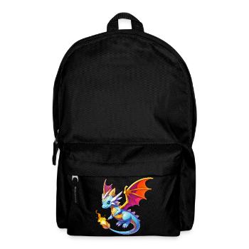 Drache - Rucksack - Schwarz - Vorne