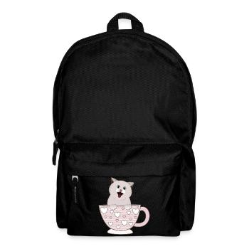 tasse chat mignon - Sac à dos - noir - Devant