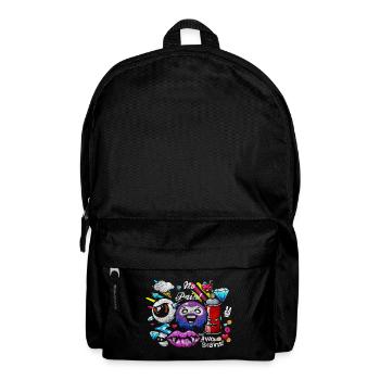 Pulvérisateur Néon coloré - Sac à dos - noir - Devant