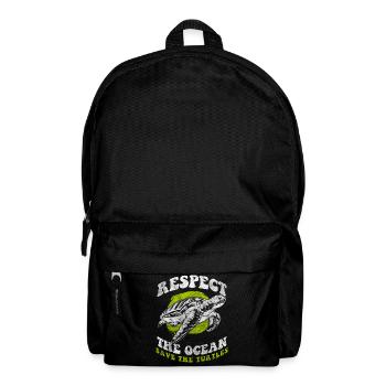 Turtle Reptile Cute - Backpack - black - Front