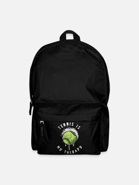 Tennis Spieler Sportlich - Rucksack - Schwarz