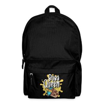 Boba Tea Tee Kugeln Trinkhalm - Rucksack - Schwarz - Vorne