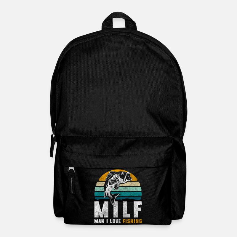 Pêche au brochet perche - Sac à dos - noir